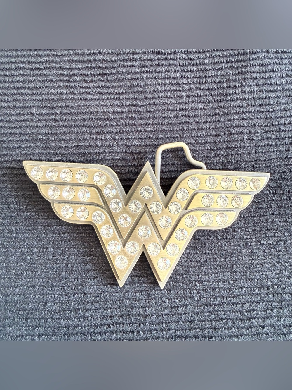 DC Comics Wonder Woman Gold Rhinestone Belt Buckle 2011